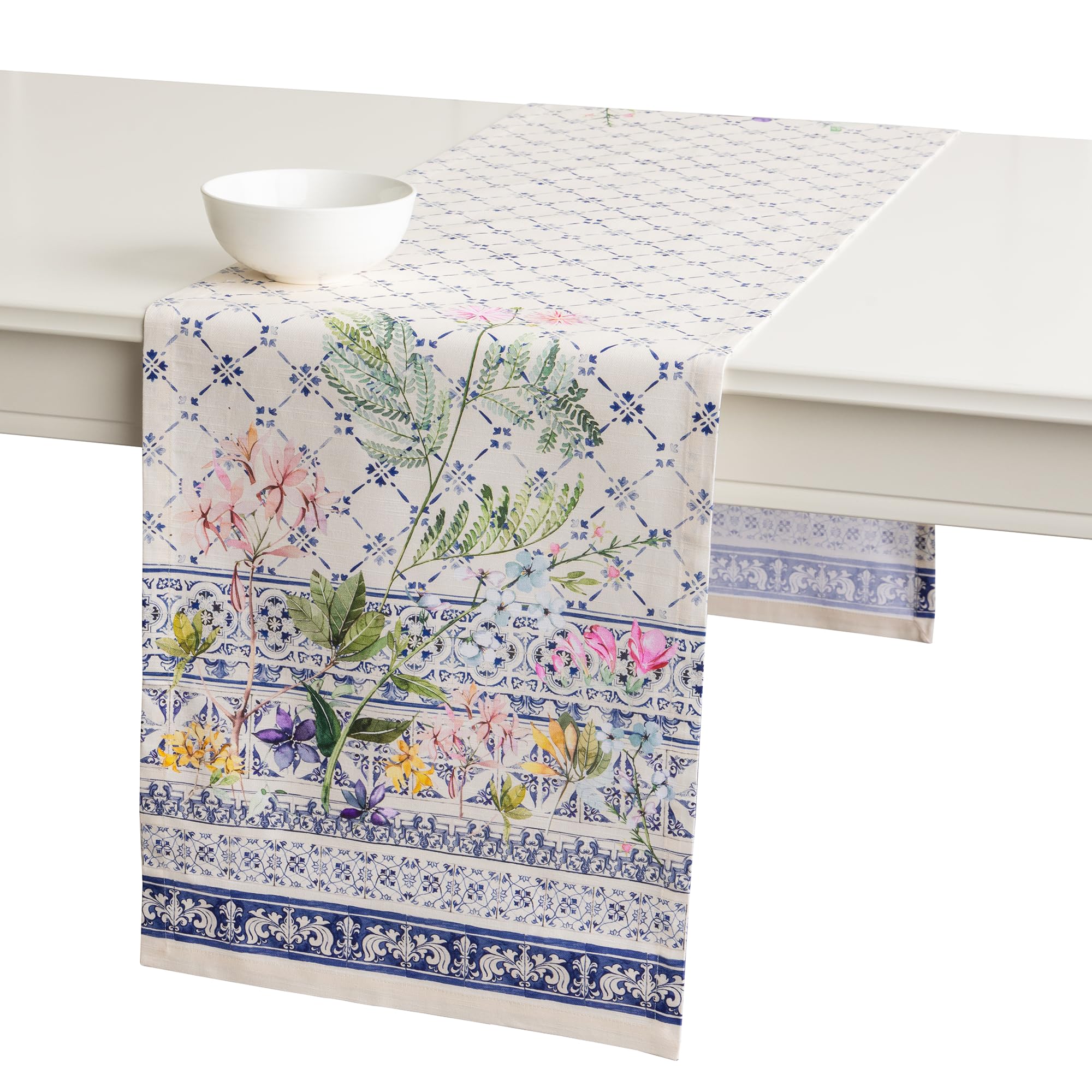 Maison d'Hermine Tischläufer 100 % Baumwolle Einlagig (50 cm x 150 cm)