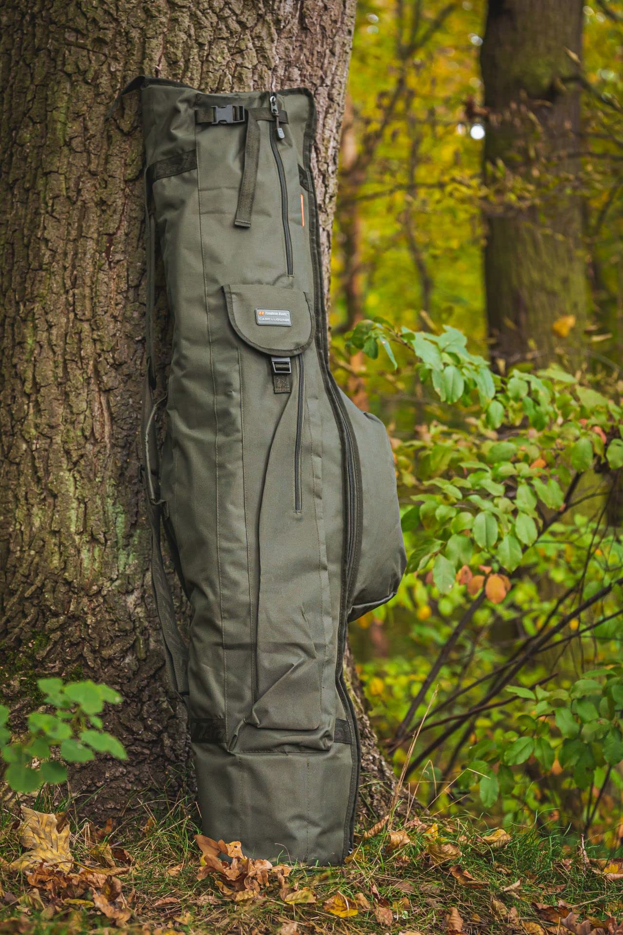 Tandem Baits Enforcer Holdall Angeltasche Angelrute Karpfenruten-Tasche für Dreiteilige Rute Rutenfutteral Karpfen Angeln Tasche Karpfen Fischen Zubehör Ruten- und Rollenschutz Angelzubehör 12/13 Fuß