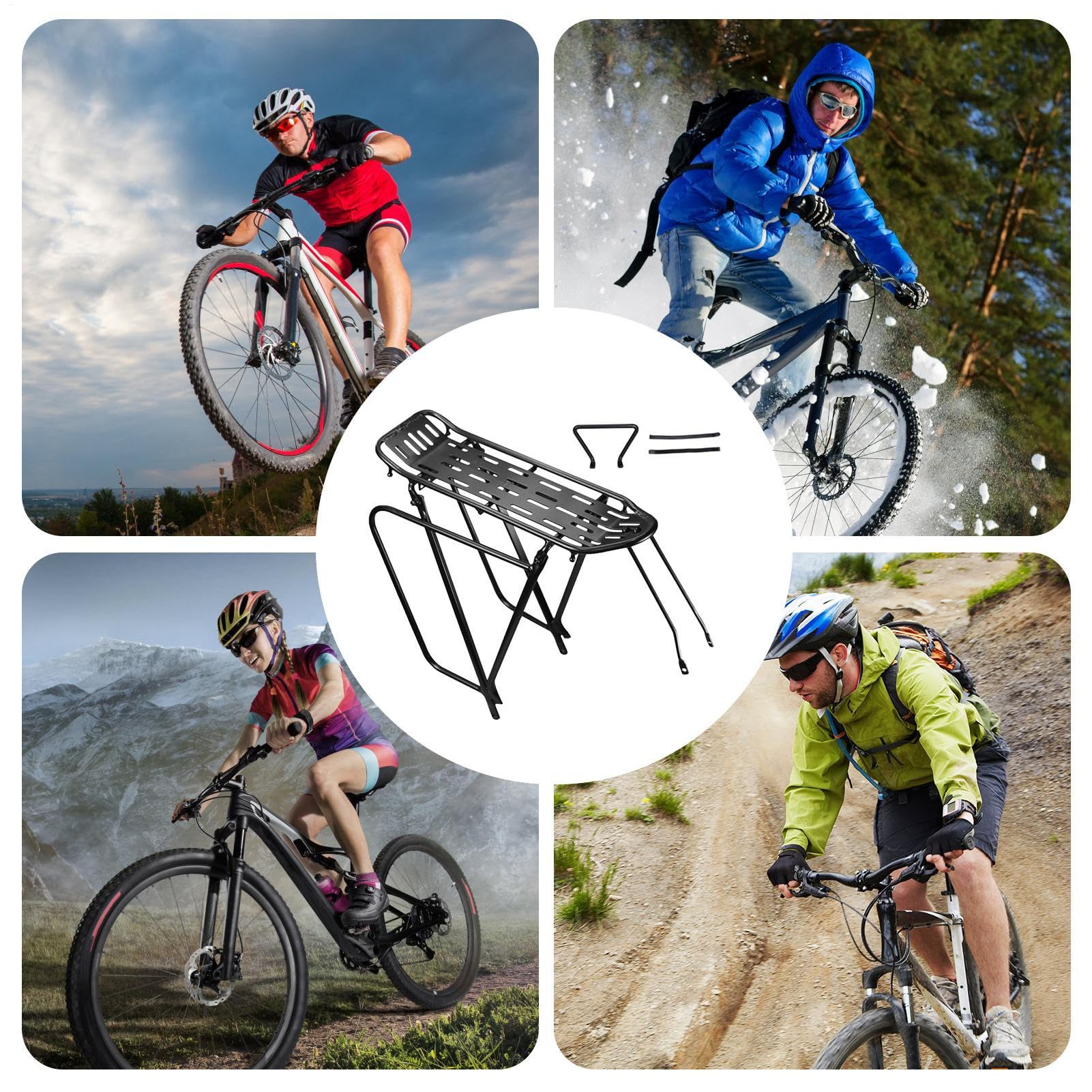 Baga?nik rowerowy tylne ko?o, szybkomocuj?cy, konstrukcja, akcesoria do przechowywania baga?u, trekkingu, jazdy rowerze, zakupy