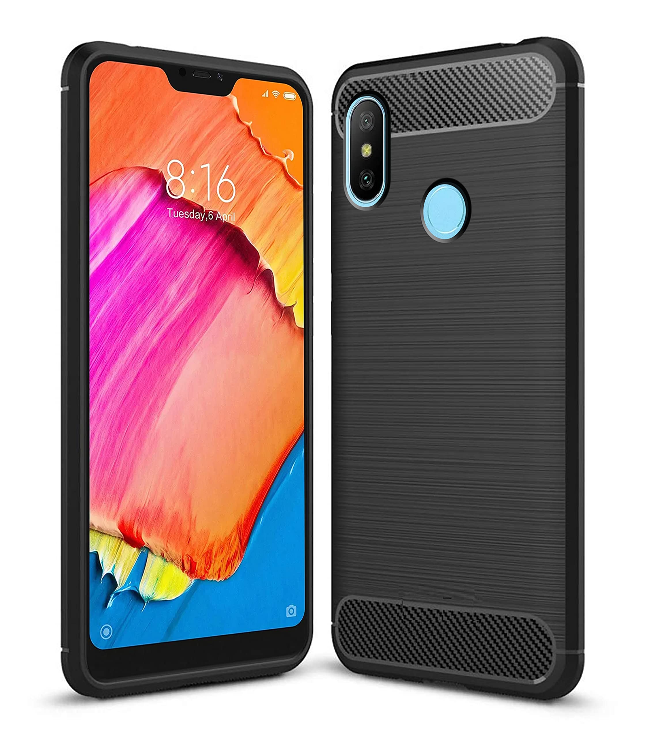 Amazon Brand - Solimo Back Cover Case for Mi Redmi 6 Pro | Compatible for Mi Redmi 6 Pro Back Cover Case | 360 Degree Protection | Soft and Flexible (TPU | Matte Black) (B089B7N425) Amazon Price History, Amazon Price Tracker