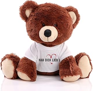 Sponsored You’re seeing this ad based on the product’s relevance to your search query.Learn more about this advertisement Minifeet RecycelBär Saying Bear with T-Shirt "Hab Dich lieb" - The Plush Attention for Your Loved Ones