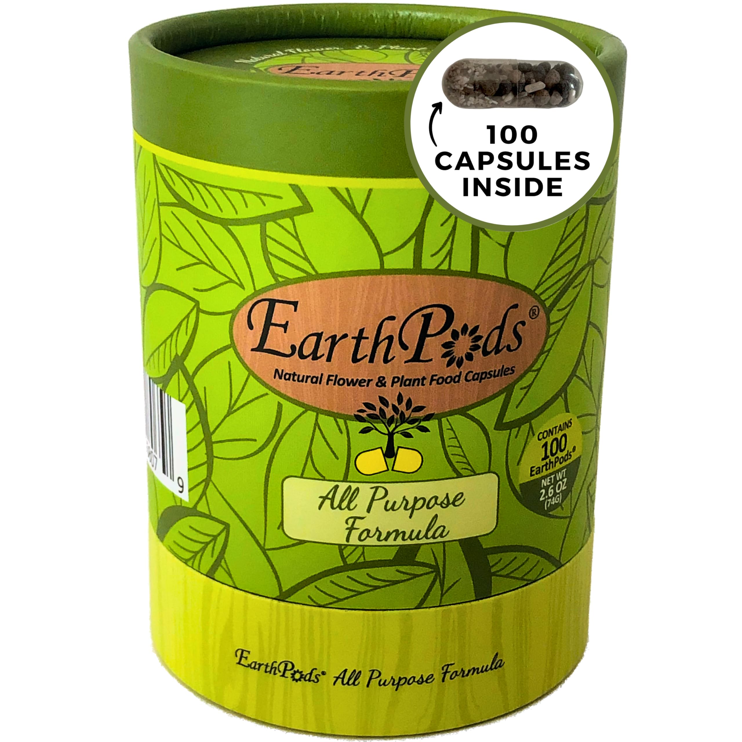 Indoor Plant Food Spikes – 100 Slow-Release Organic Fertilizer Capsules | Mess-Free Nutrition for Houseplants | Made in USA