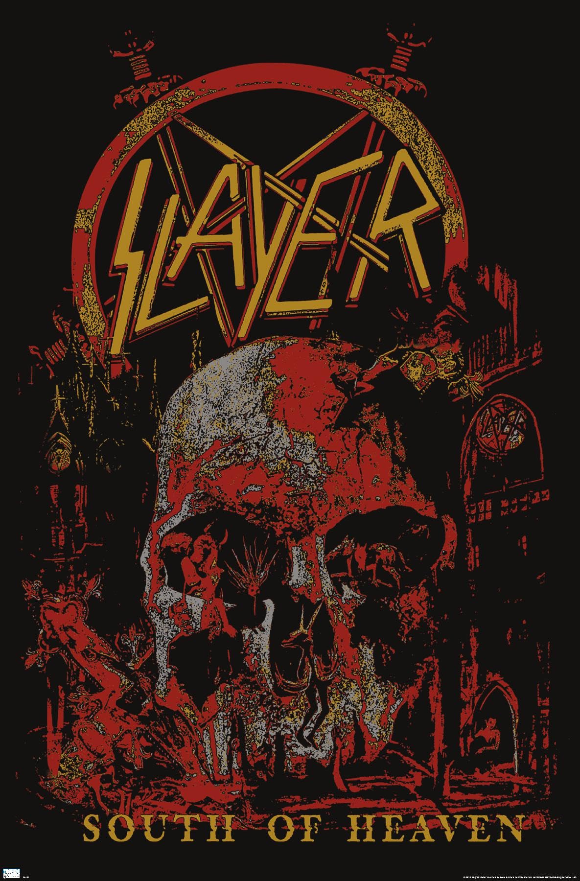 Amazon.com: Slayer - South Of Heaven Wall Poster, 19L