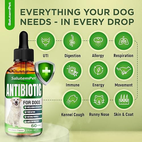 Miniatura 2 de Antibióticos naturales para perros Antibióticos para perros Apoya el alivio de la alergia del perro Alivio de la picazón del perro Apoyo para