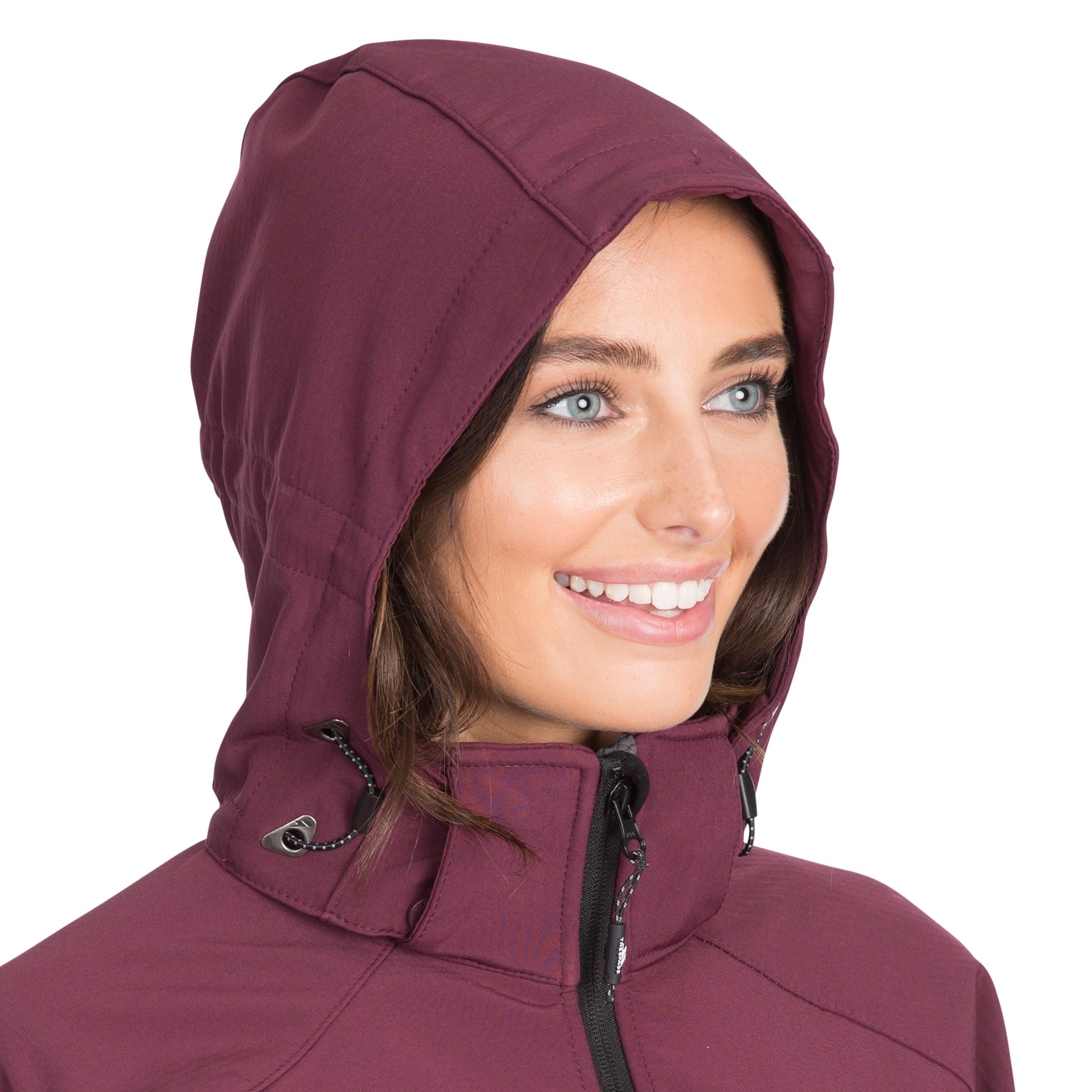 Trespass Bela II - Carcasa Suave Impermeable Chaqueta con capucha extraíble Mujer