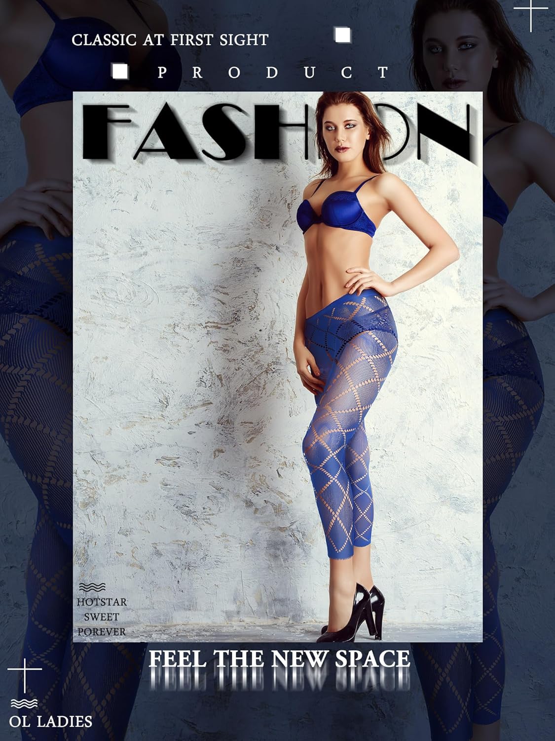 Yahenda 6 Pcs Footless Fishnet Tights for Women Fishnet Thigh High Stockings Lace Mesh Pantyhose Leggings for Halloween - Image 7