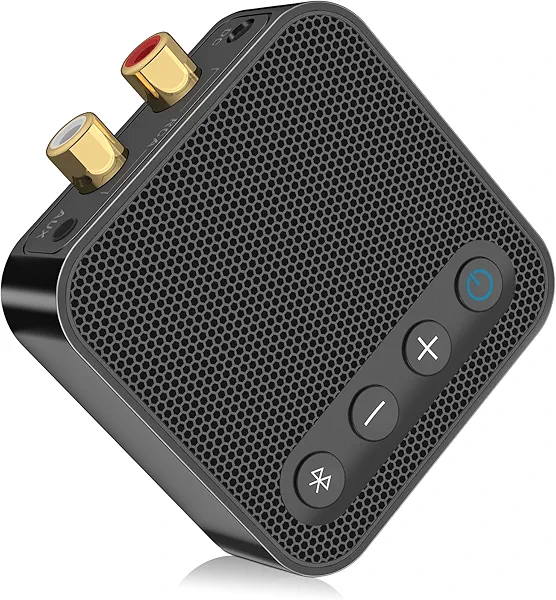 Bluetooth to RCA Adapter for Stereo Receiver - aptX HD Long Range Low Latency Bluetooth Receiver for Home Stereo Wireless Audio Adapter for Music Streaming Sound System