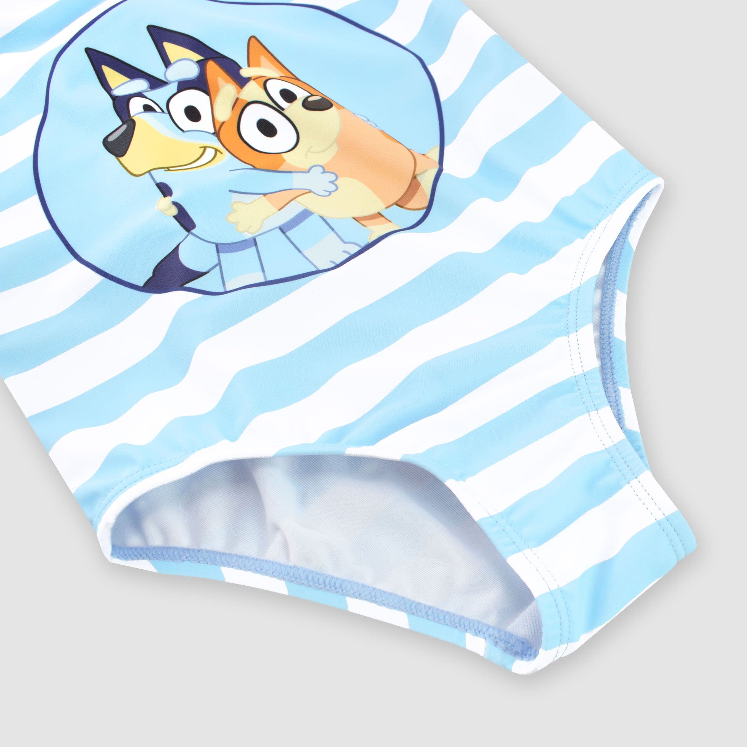 Bluey Traje de baño niñas | Traje de baño Bingo | Azul | Edades de 18 Meses a 8 años | Merchandising Oficial