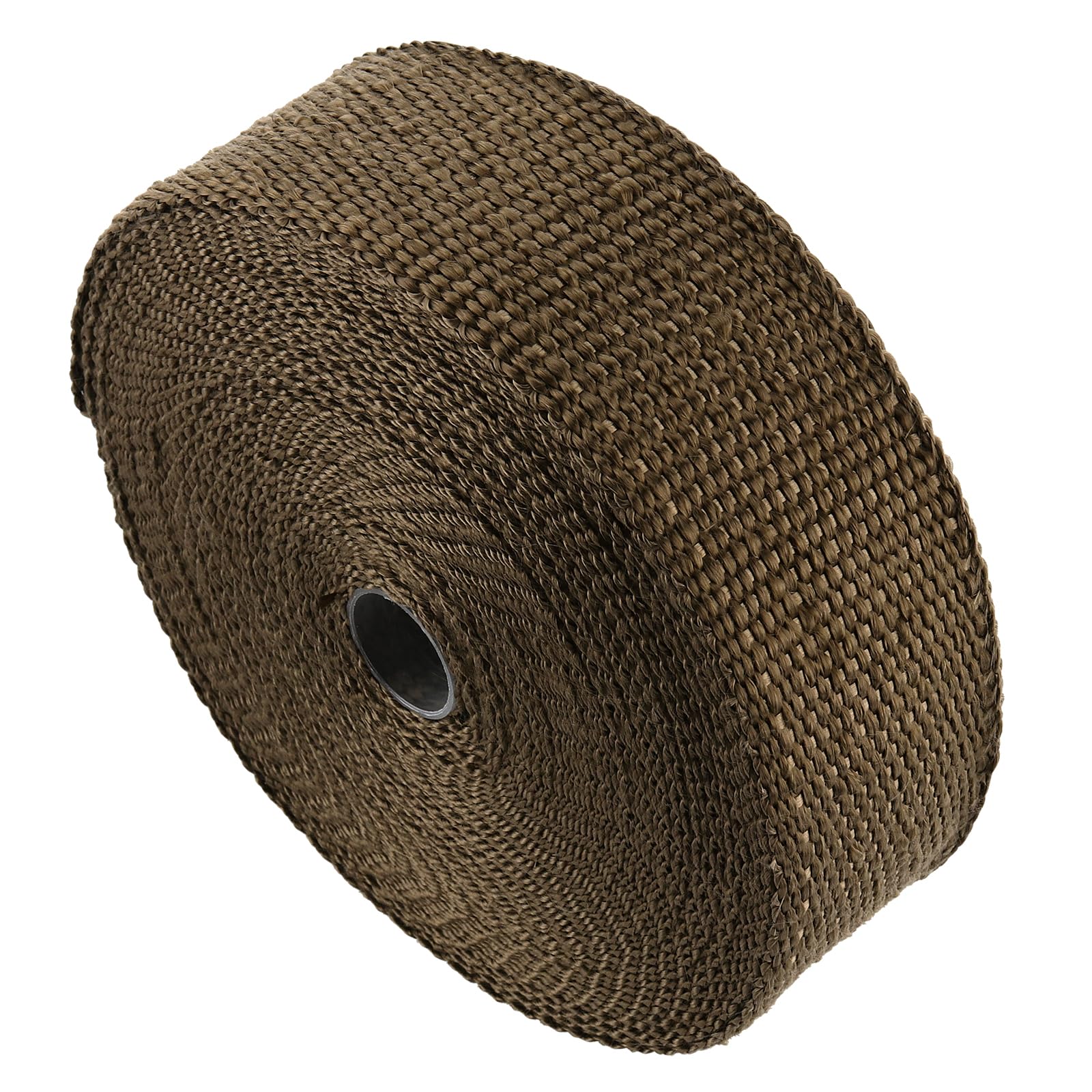 2 nastri di protezione dal calore, benda termica moto in fibra di basaltica, 15 m x 50 mm, in titanio, con 20 fascette in acciaio inox, nastro di scarico per moto, collettore a ventaglio