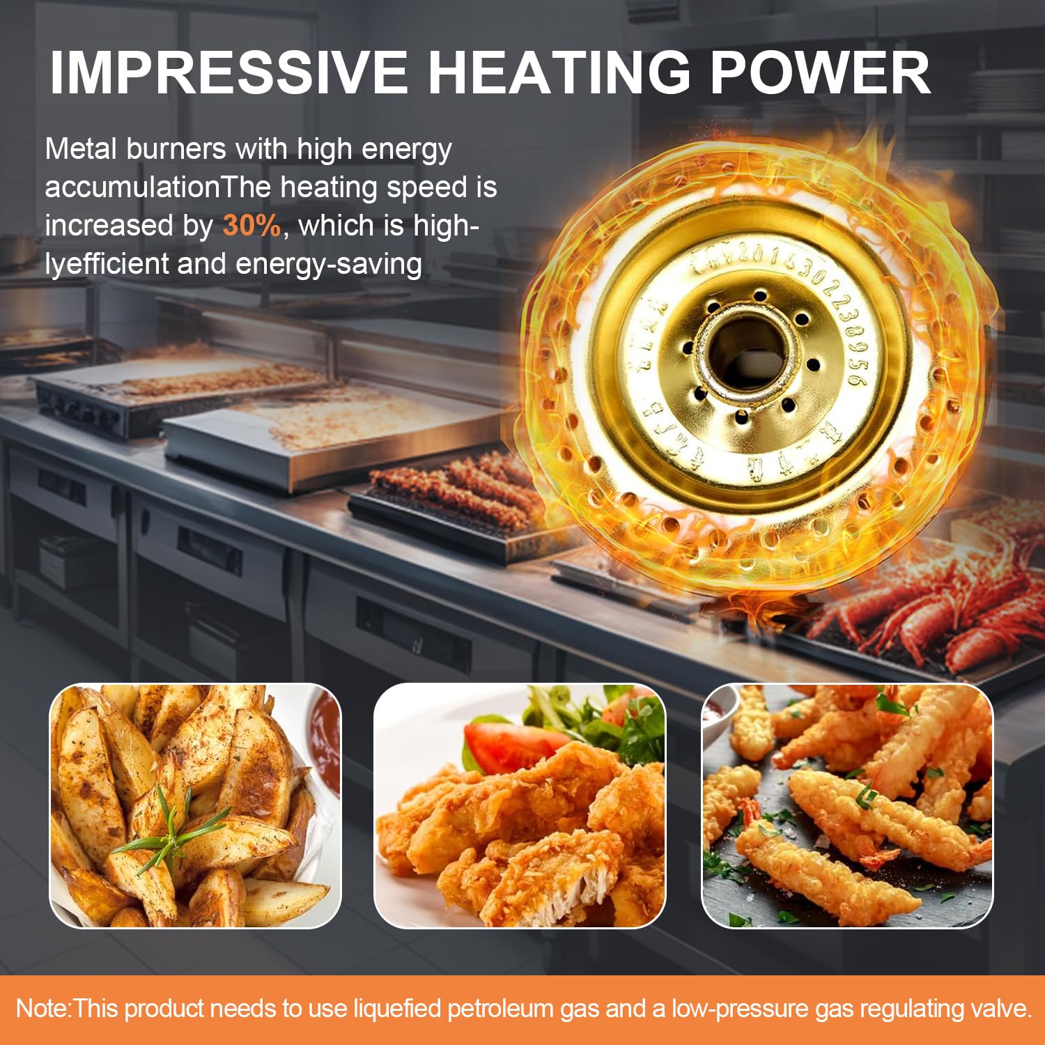 Friggitrice a gas da professionale doppia friggitrice a gas grande capacità multifunzione in acciaio inox facile da pulire per uso domestico e commerciale