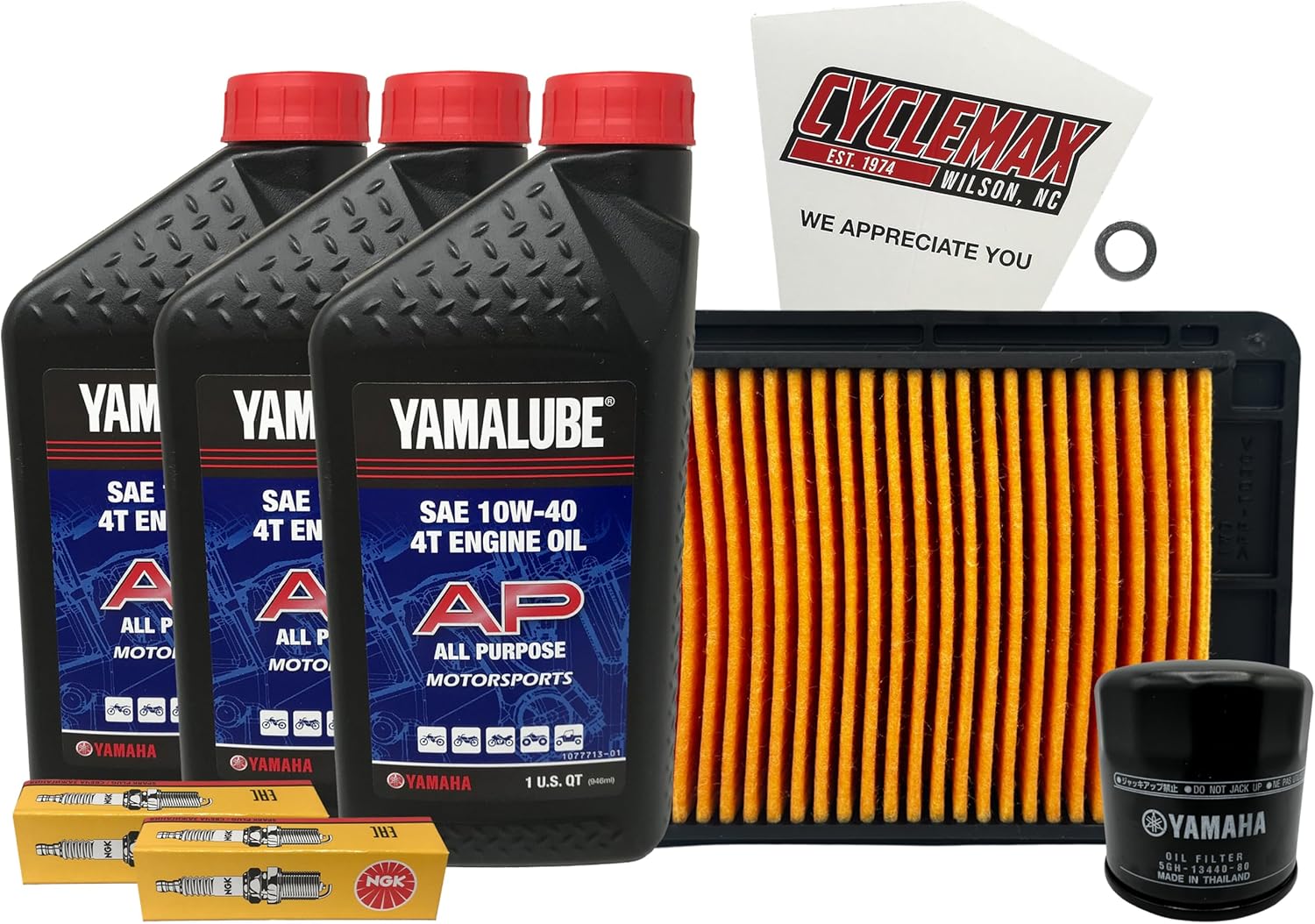 Cyclemax Standard Yamalube Tune-Up Kit compatible with 2015-2025 Yamaha YZFR3