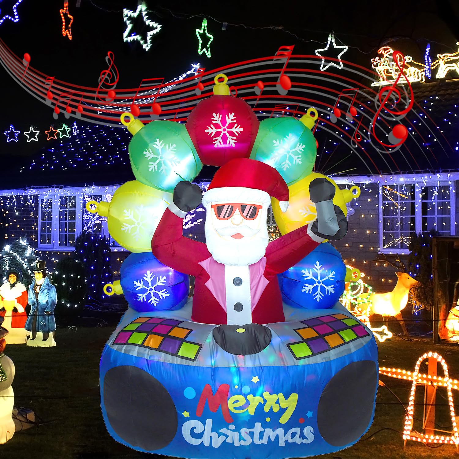 Amazon.co.jp: PIPIMOUSE 高さ6フィート クリスマスサンタ