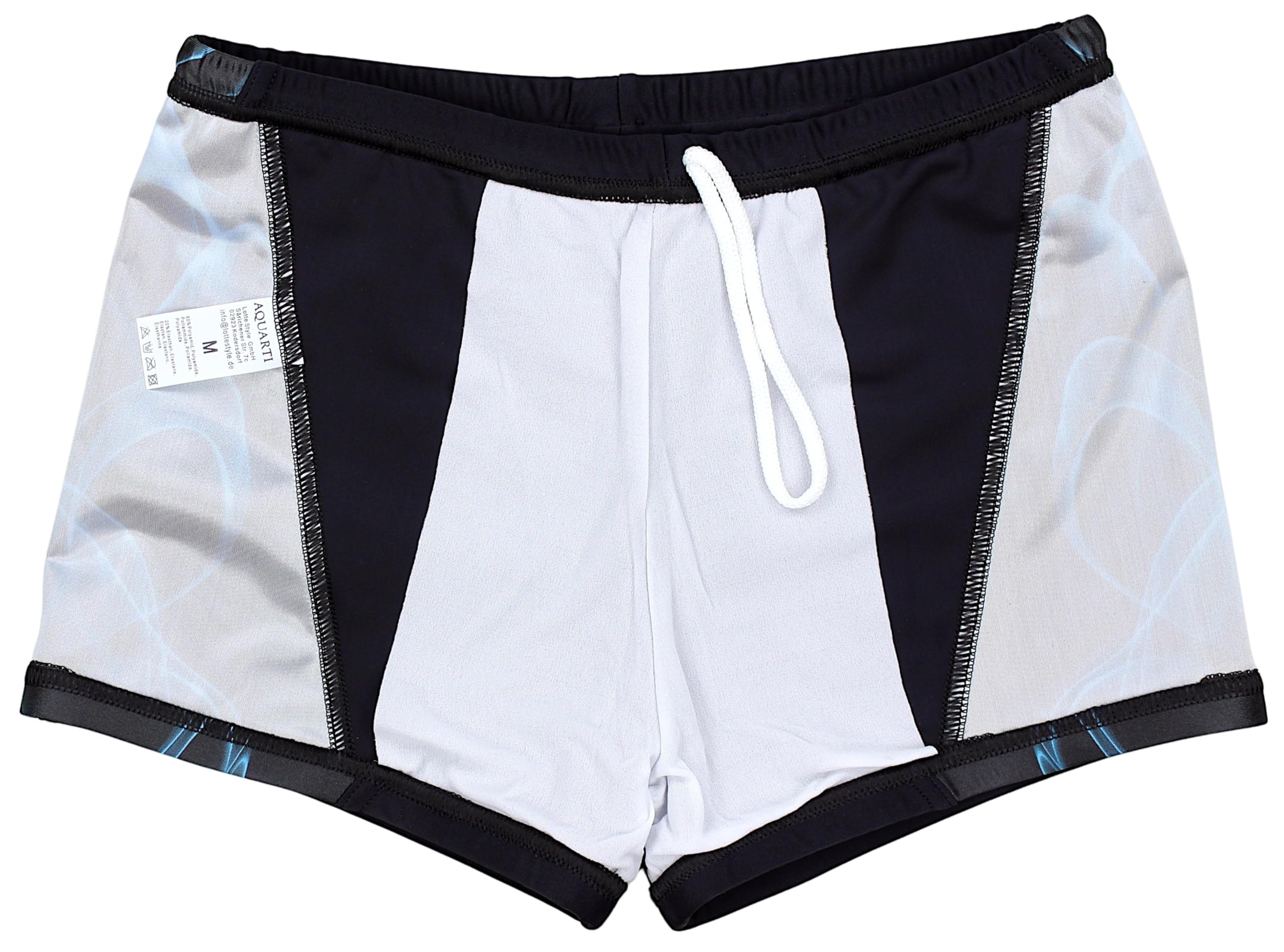 Aquarti Herren Kurze Badehose mit Streifen