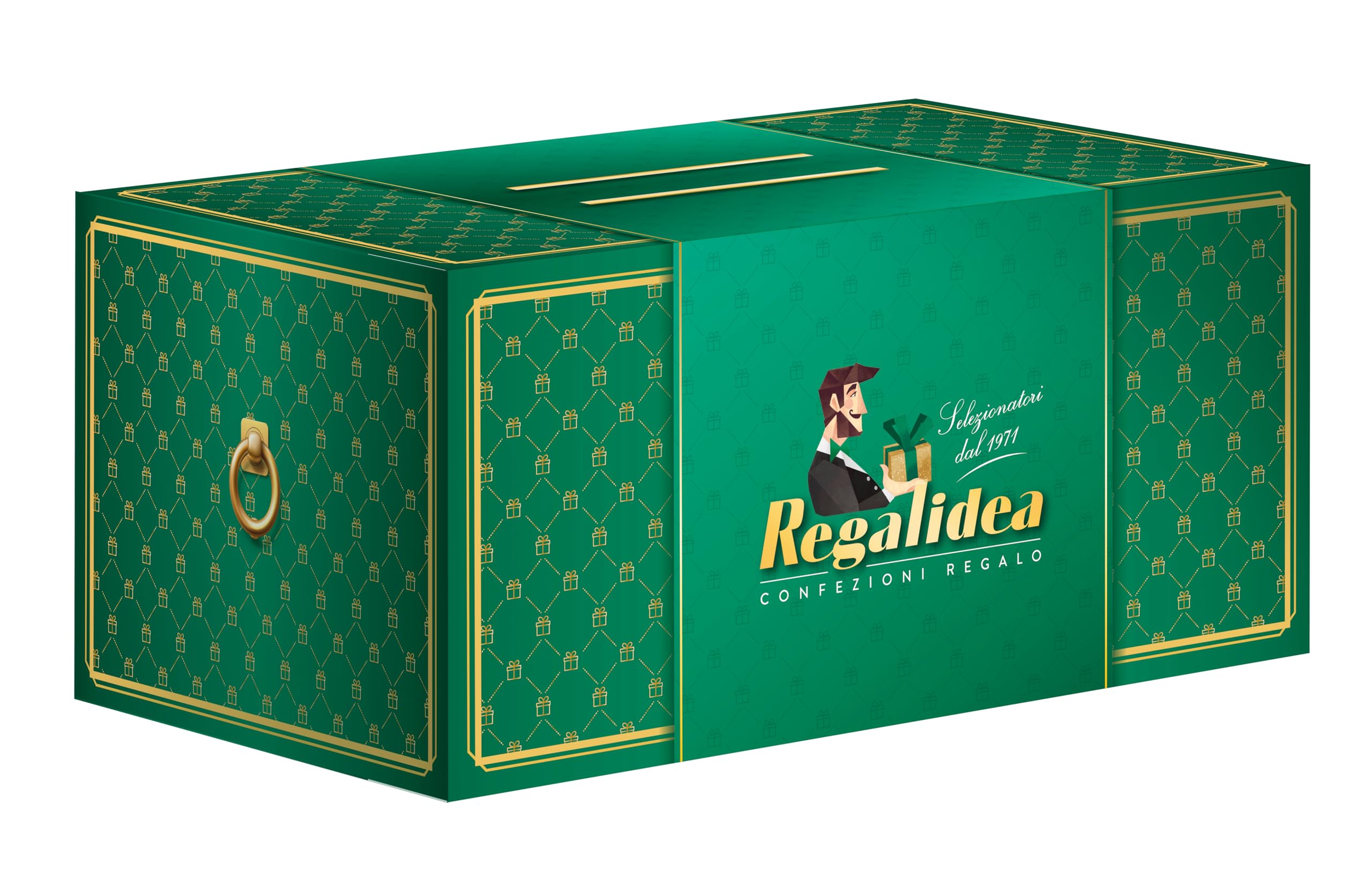 Cesto Natalizio Regalidea “Prelibatezze” con Specialità Gastronomiche Tipiche di alta qualità - Confezione Regalo di Natale Gourmet da 12 Pezzi