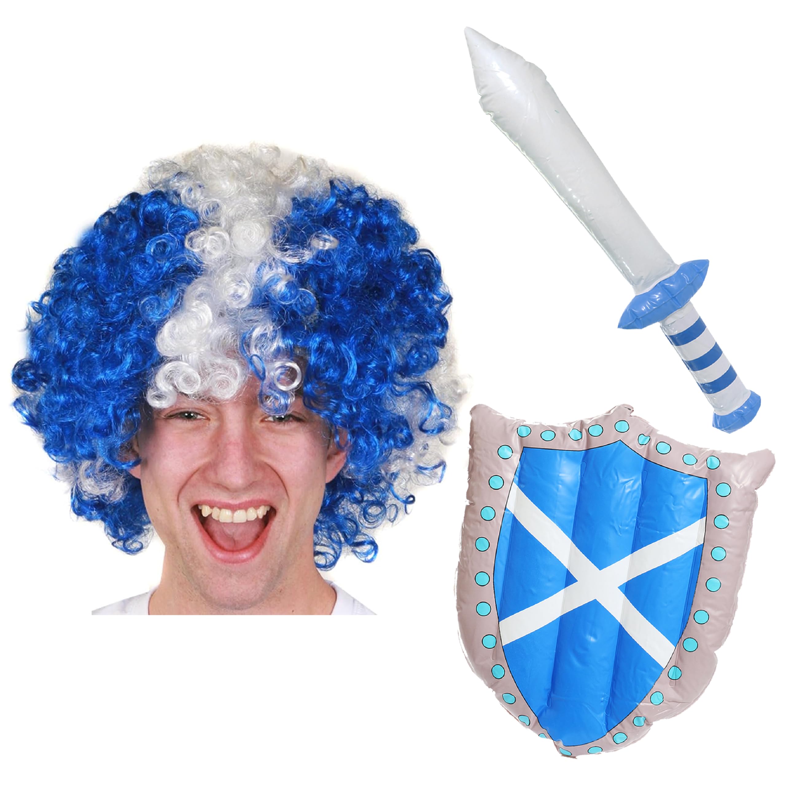 ILOVEFANCYDRESS Afro-Perücke – Unisex, Eine Größe | Für Kostümpartys & Sportevents
