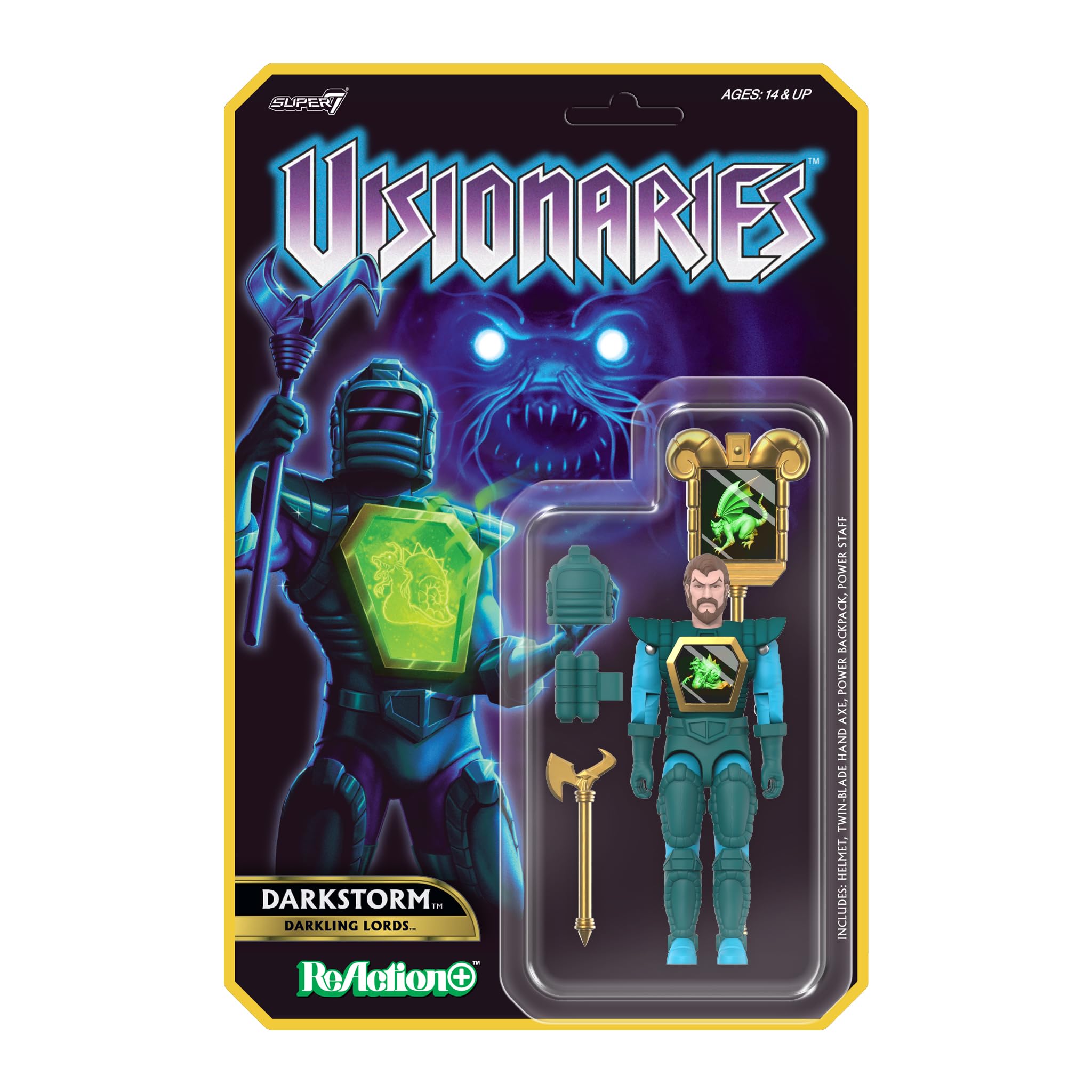 Super7 Visionaries Reaction+ Wave 01 Darkstorm Action Figure