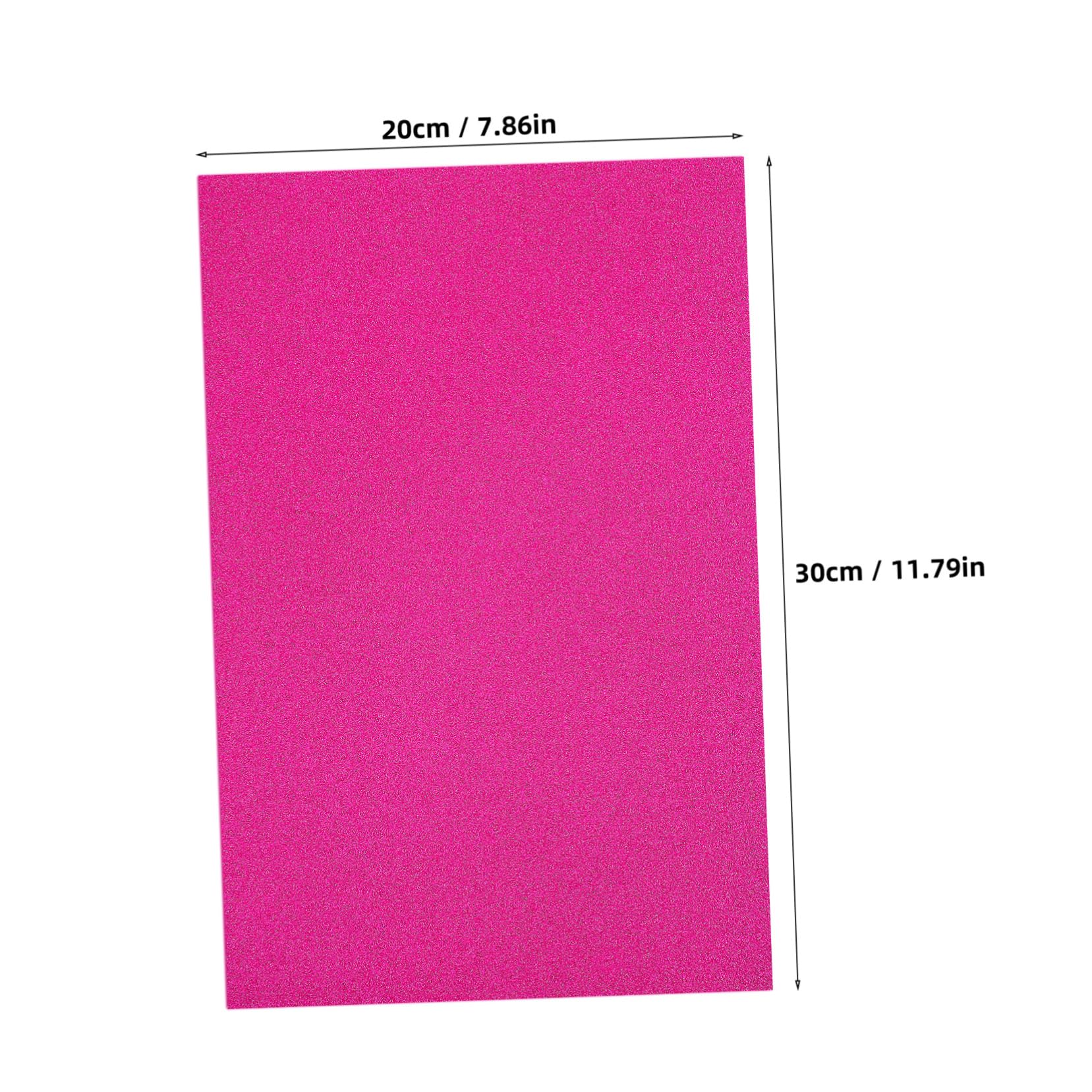 HOMSFOU Cartoncino Glitterato Colorato 60 Fogli Carta per Scrapbooking, Decoupage e Artigianato Fai da Te Colore Casuale