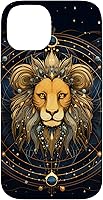 Vista 4 de Funda para iPhone 12 mini Leo signo del zodiaco León Horóscopo Constelación