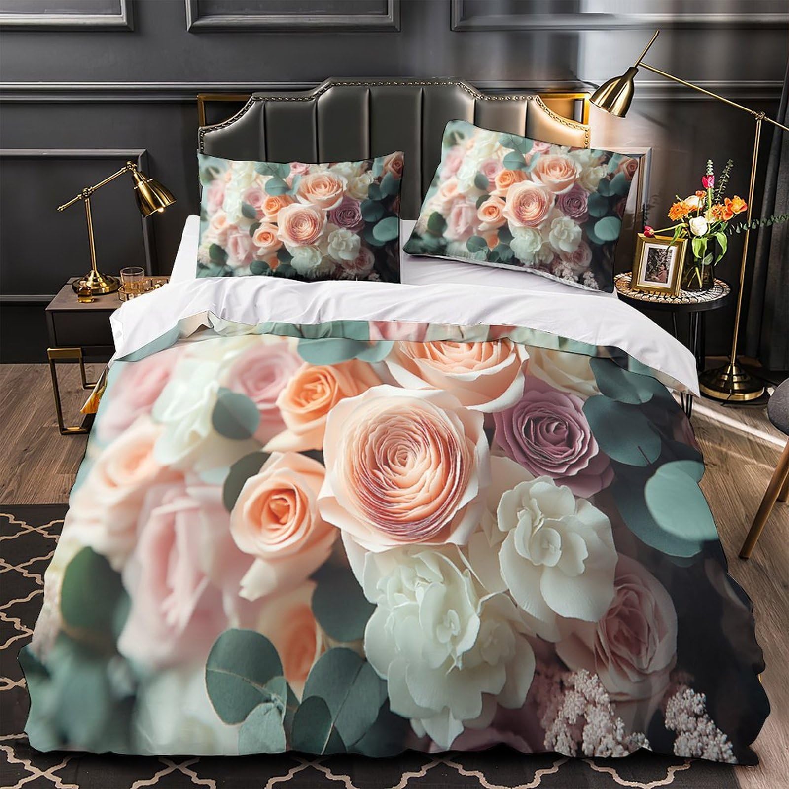 Housse de couette effet 3D romantique pour relooker une chambre de jeune fille