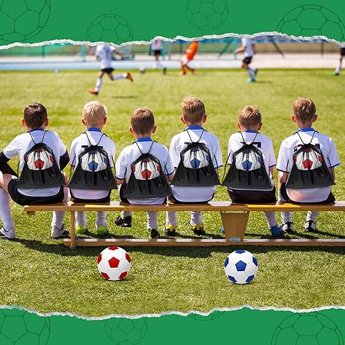 Miniatura 7 de Paquete de 2 pelotas de fútbol desinfladas de Navidad con bomba para niños, tamaño 3, tamaño 4, tamaño 5, ofertas a granel, pelotas de fútbol con