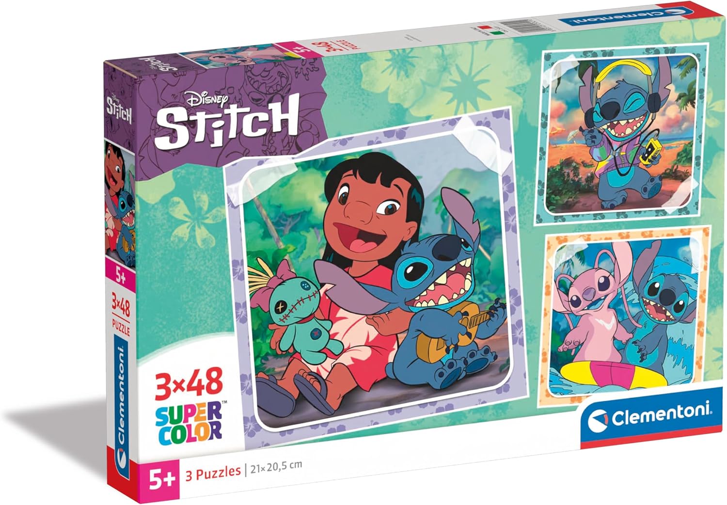 #Puzzle Clementoni Disney Stitch con 3×48 piezas por 5,39€ ¡¡40% de descuento!!