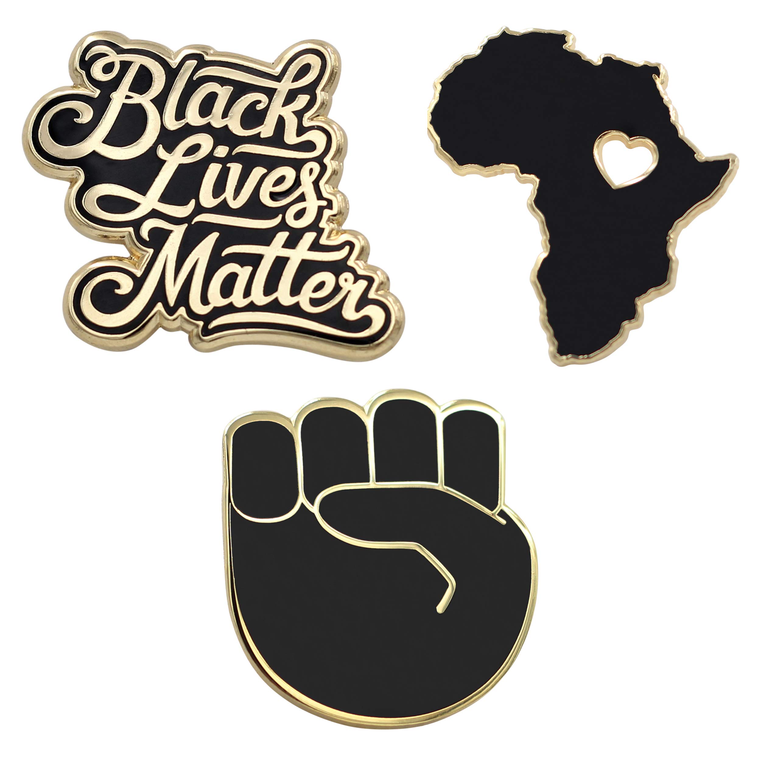Real SicREAL SIC Africa Pin - Wakanda Forever, BLM, & Black Panther Enamel Pin
