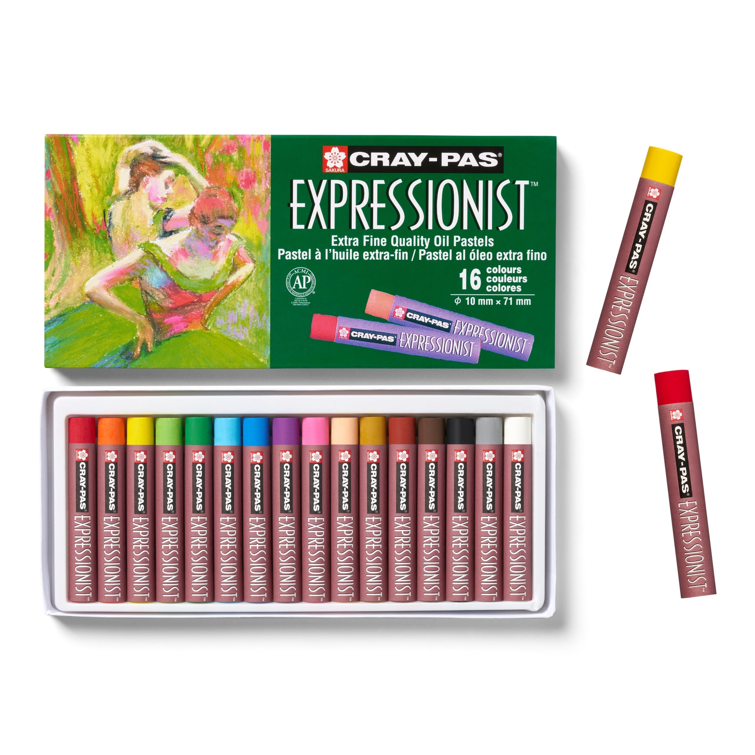 Cray-Pas Expressionist Oil Pastels 16/Pkg-Assorted Colors, Other, Multicoloured