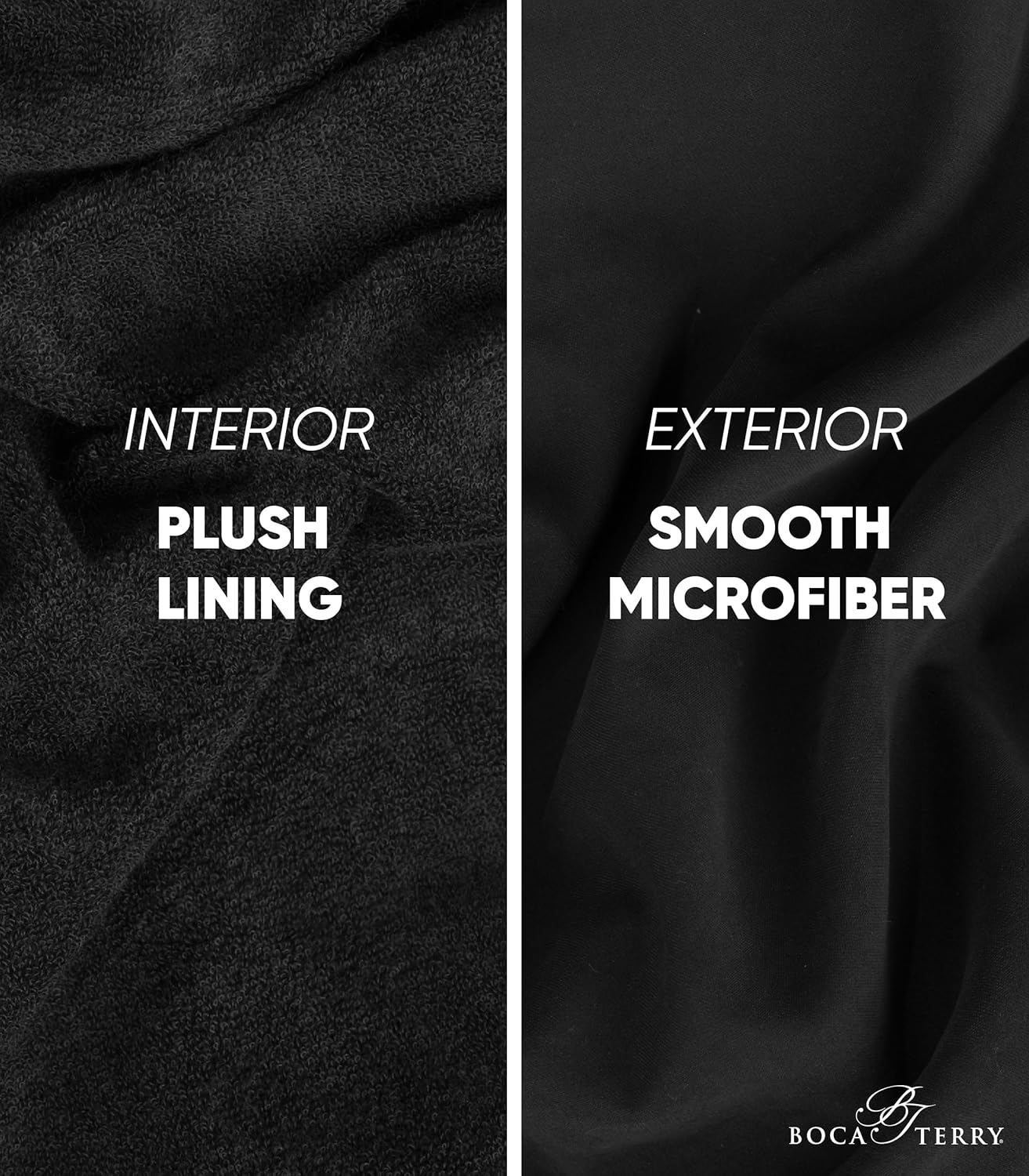 Boca Microfiber Robe for Men, Luxury Hotel, Spa & Resort Bath Robe. Plush Mens Bathrobe with Pockets - Image 5