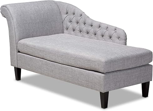 Baxton Studio Chaise, Gray