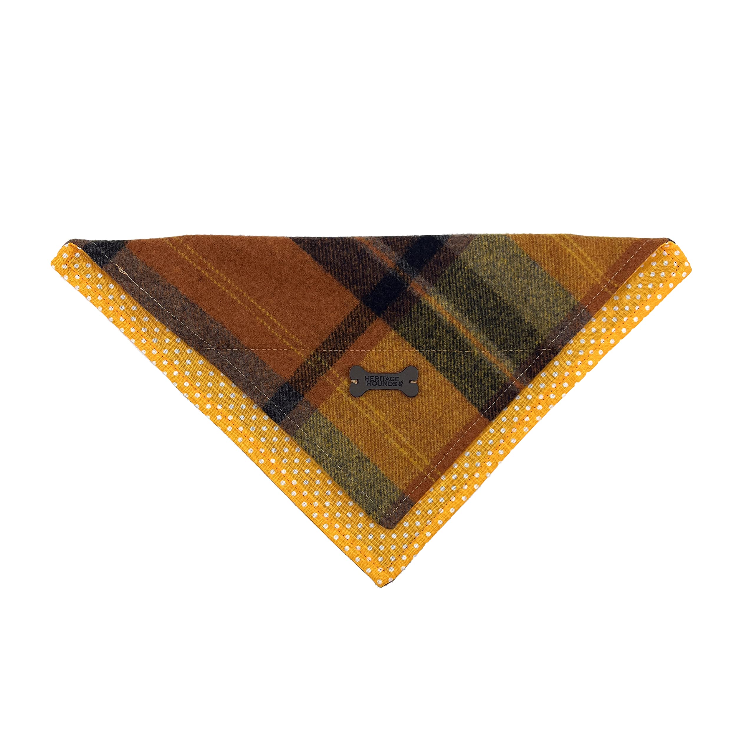 Heritage Hounds Dog Bandana (Amber Check)