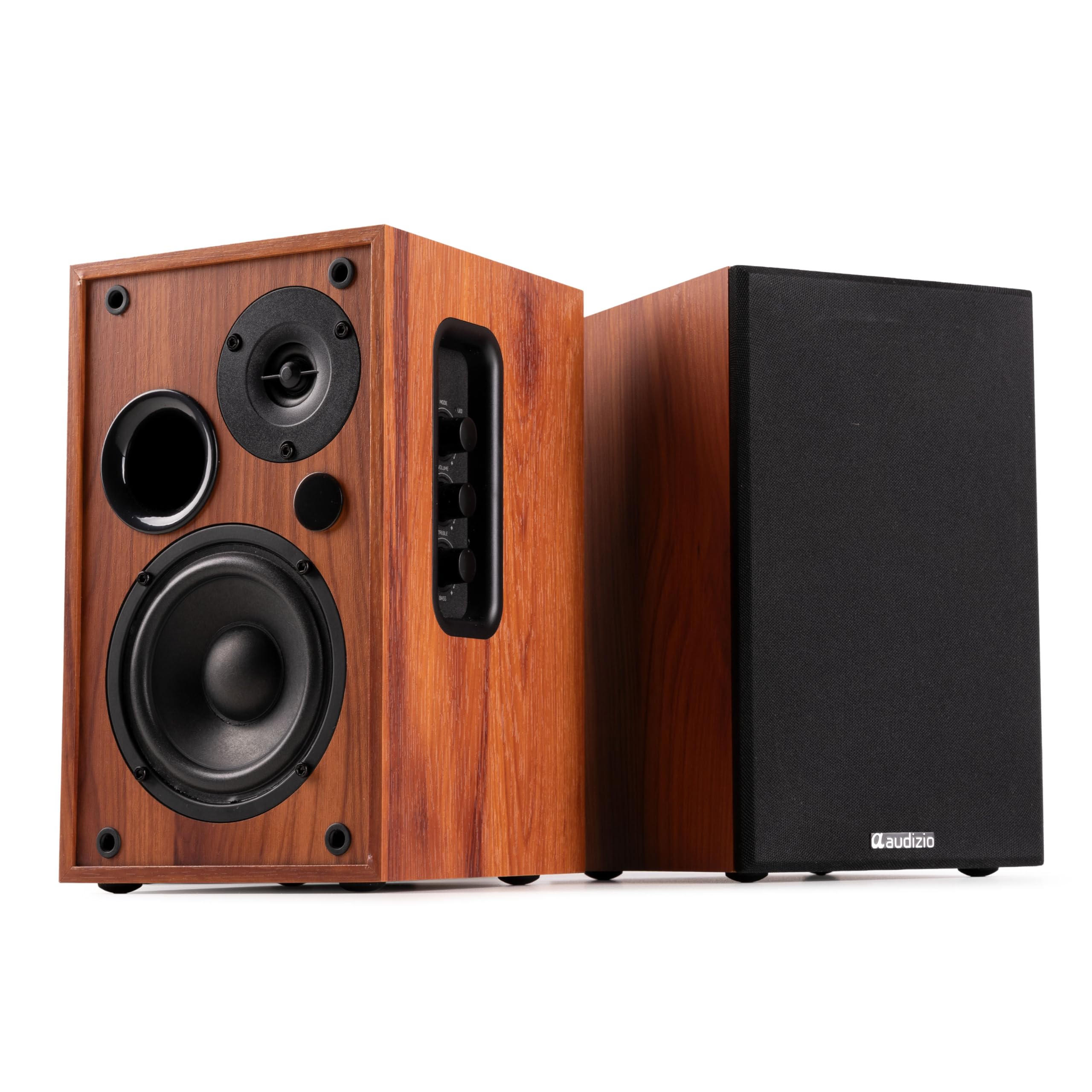 Audizio KS02 - Altavoz Activo Bluetooth con entradas RCA 80W Color marrón | Bluetooth incorporado, potencia de 80W, entradas RCA, acabado robusto, para locales, discotecas y eventos al aire libre