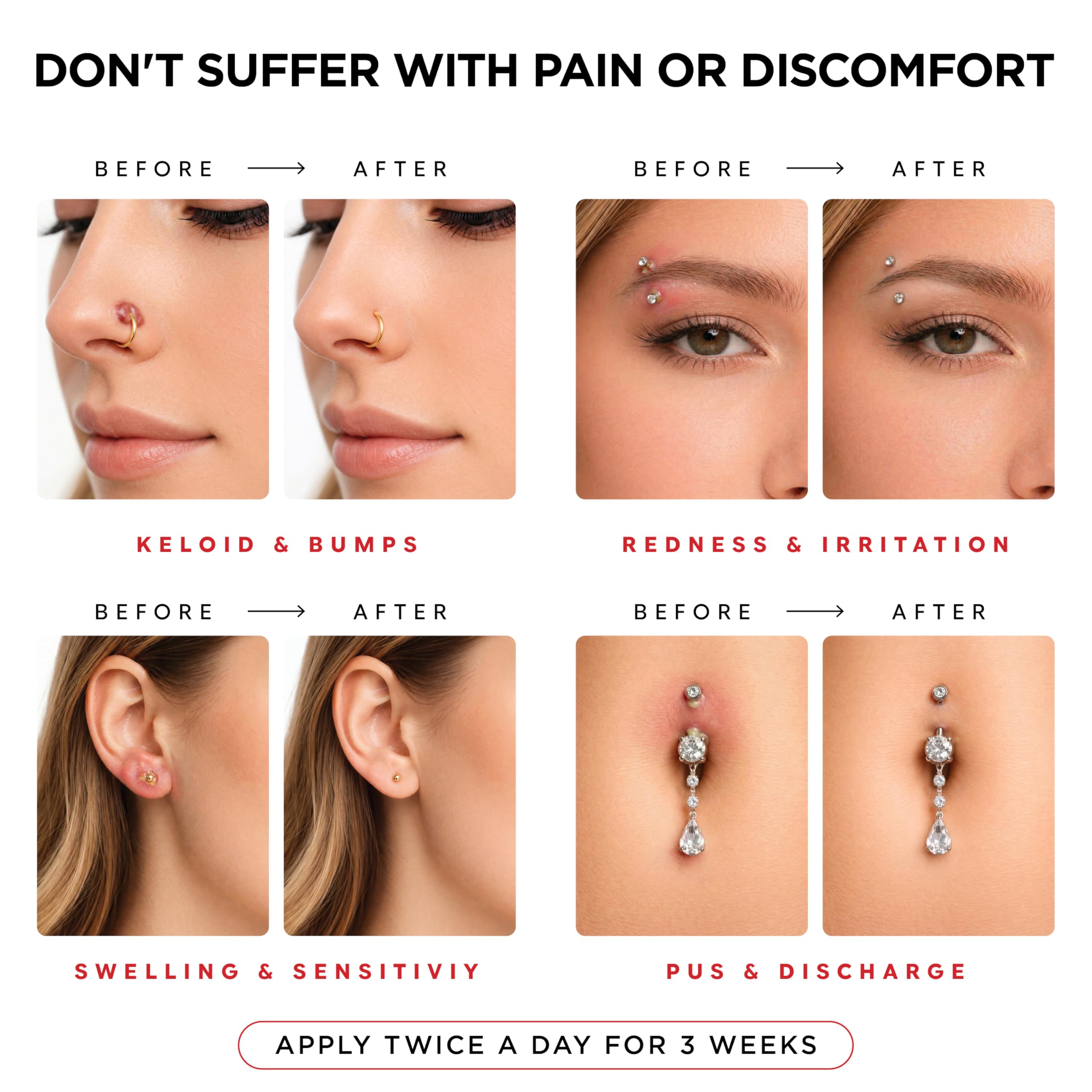 Piercing Aftercare Spray | Ear Piercing Cleaner 8oz | Saline Spray for Piercings; Saline Solution for Piercings; Aftercare of Pierced Ear, Septum, Belly, Nose, Body; Pierce Cleaner Salt Mist Solution - 3