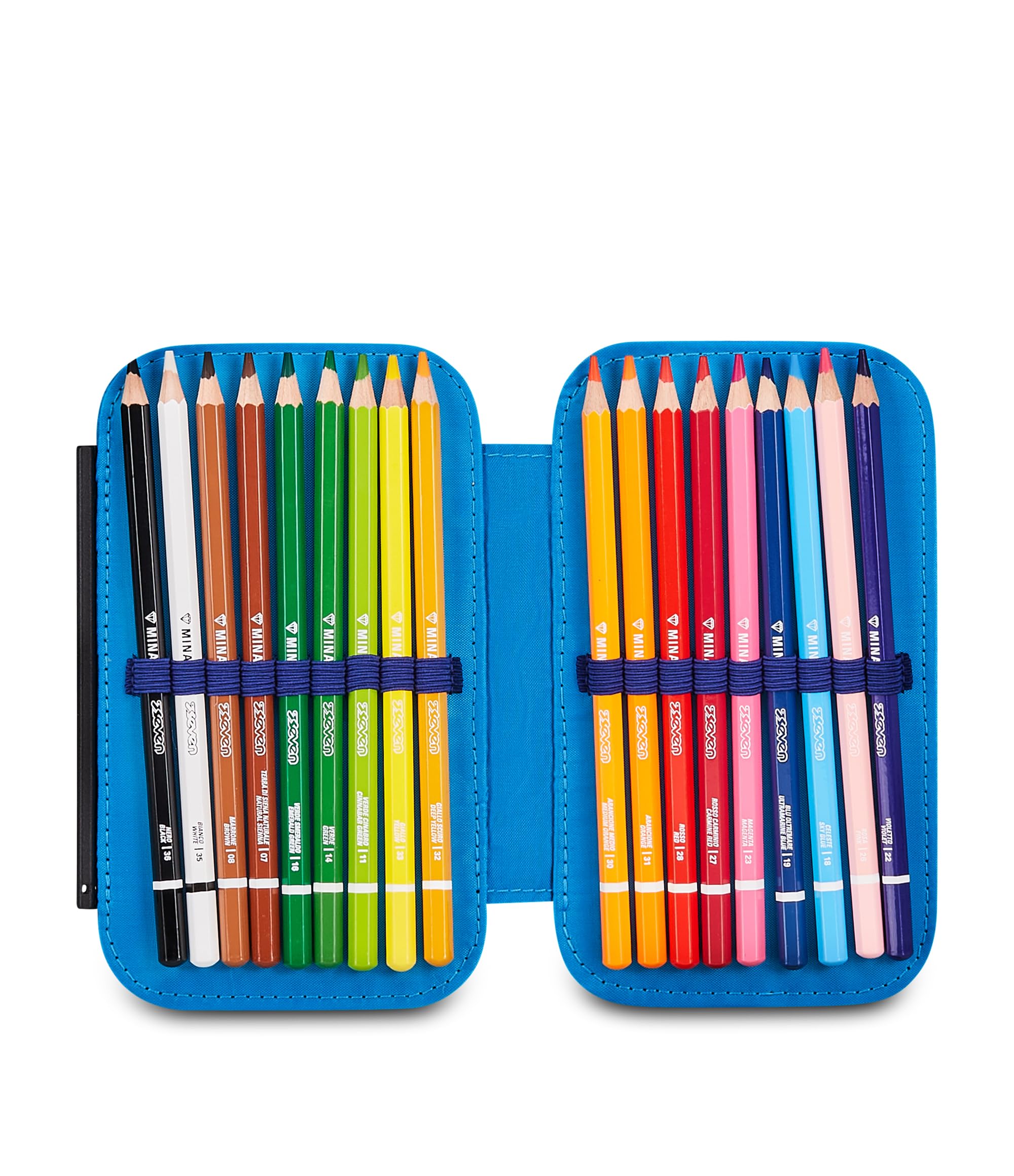 SJ GANG STYLE JAM GANG Astuccio Scuola Speed Case JOYFUL PINS BOY, Blu, Portapenne Monoscomparto con Planche Amovibili, Attrezzato, 44 pezzi, Accessori Zaino, Scuola elementare, Bambino