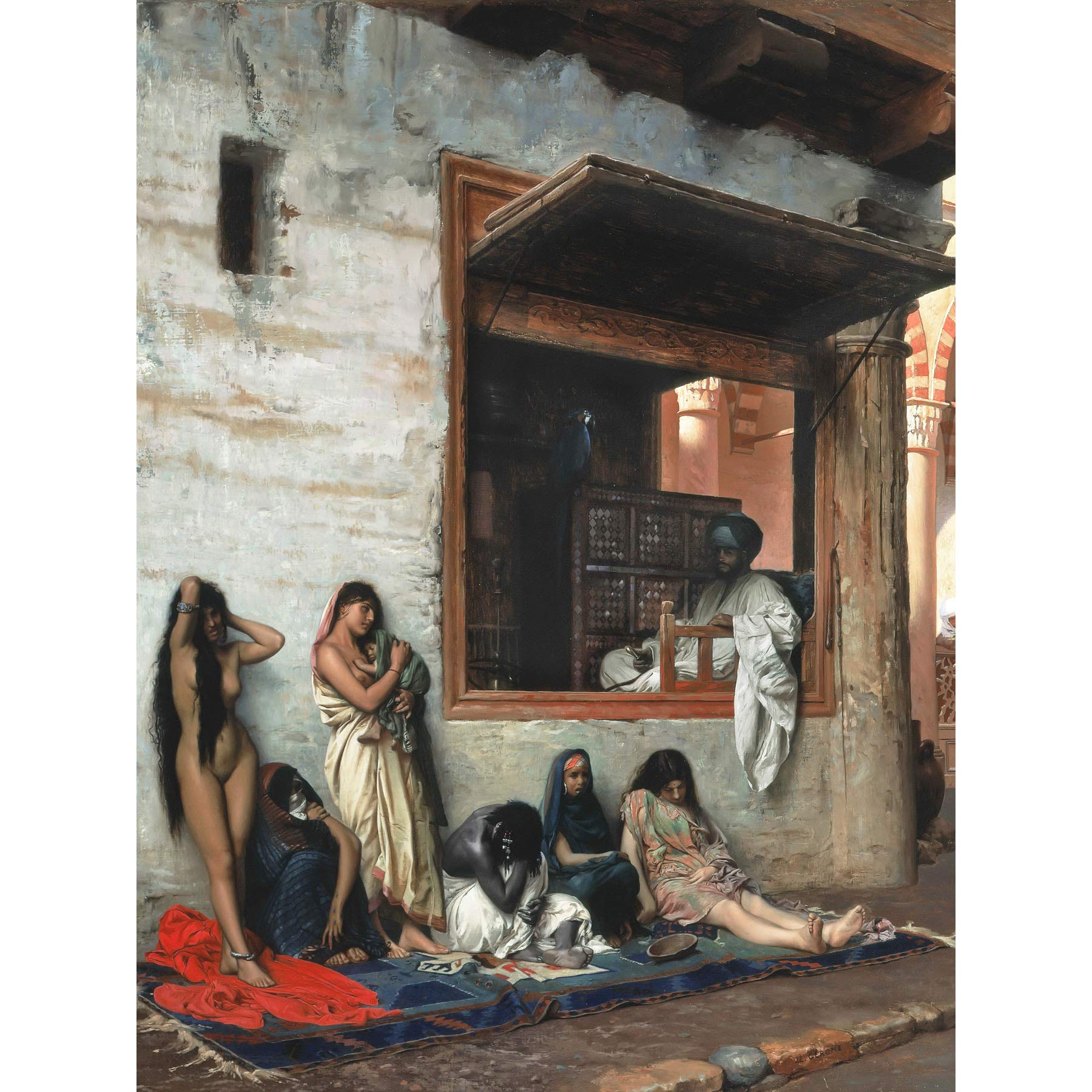 Gerome Slave Market Women Painting Large Wall Art Print Canvas Premium Mural