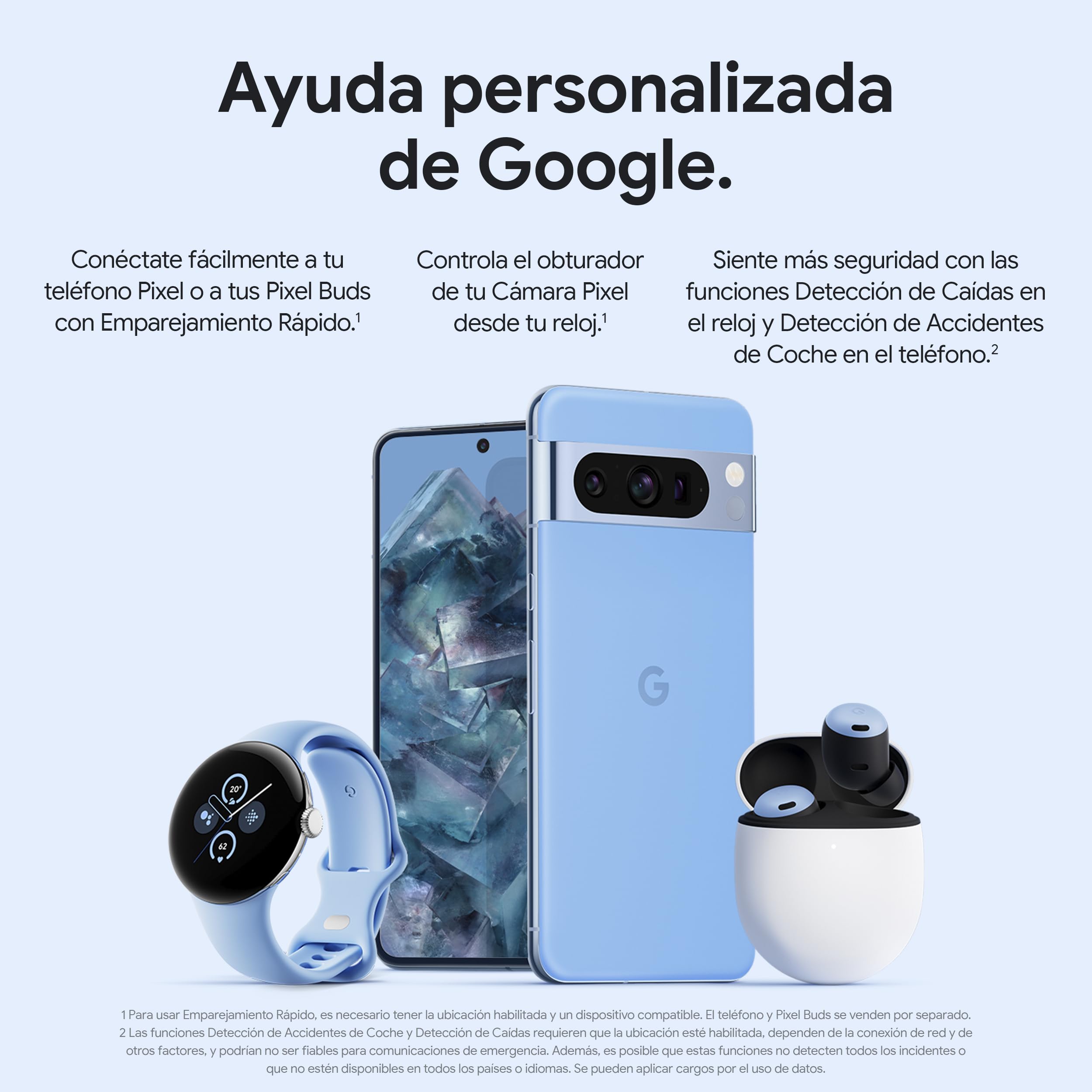 Google Pixel Watch 2 con Fitbit y Google - Control de frecuencia cardiaca, gestión del estrés y seguridad - Smartwatch Android - Caja de aluminio en negro mate - Correa deportiva en obsidiana - Wi-Fi
