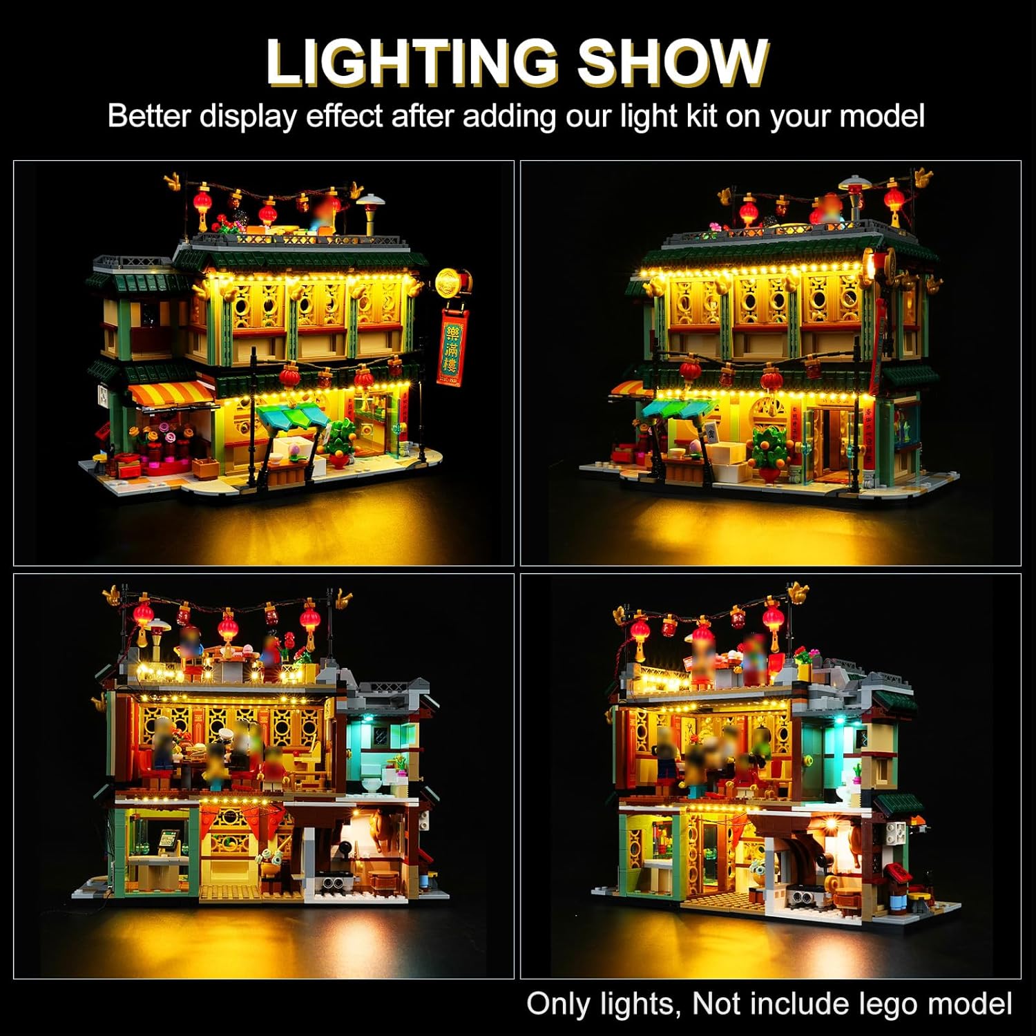 LED Lighting Kit for Lego Family Reunion Celebration, LED Light Compatible with Lego 80113 Building Block Models - NOT Included The Model Set