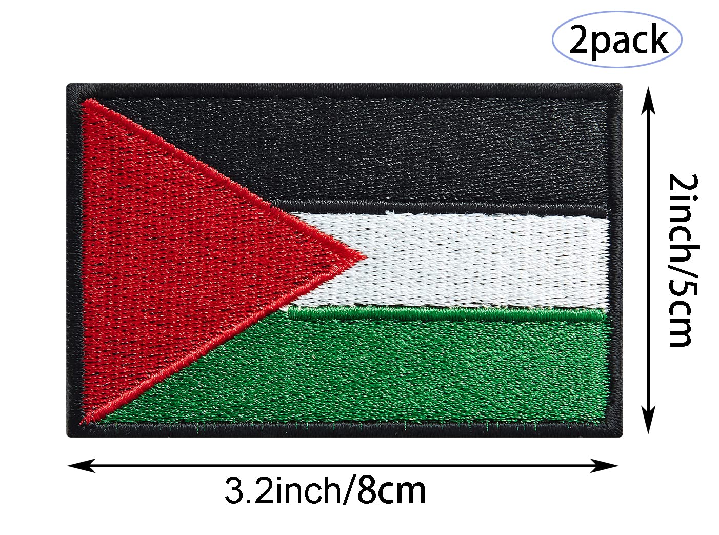Patch Brodé Thermocollant Free Palestine - Pour Vestes, Jeans, Sacs - Personnalisation Créative - 7