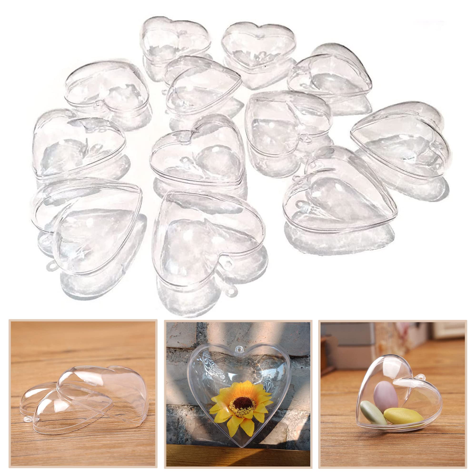30 Ciondoli Portabevande A Forma Di Cuore In Acrilico Dorato - Segnaposto Per Bicchieri Da Vino - Decorazioni Fai Da Te Per Matrimoni E Feste - 4