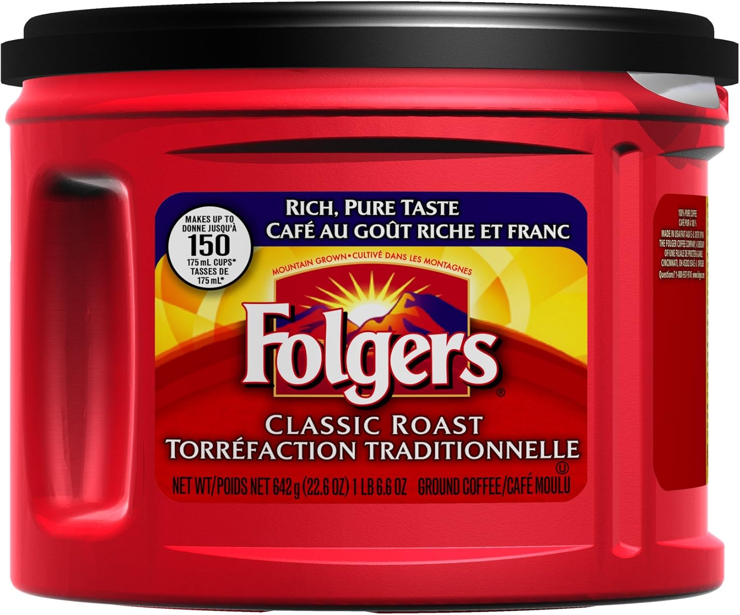 Folgers Classic Roast Ground Coffee 642g Amazon.ca Grocery & Gourmet Food