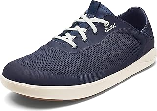 OLUKAI Ahi Men’s Performance Marine Shoes, Water-Ready Sneakers with Customized Lacing Fit, Lightweight & Breathable, Enhanced Grip & Traction