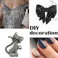 Vista 26 de 3820Pcs Light Green Flatback Rhinestones for Bedazzling, 2-6.5mm Small Rhinestones Diamonds Kit, Flat Back Crystals Gems for Nail Art and Crafts