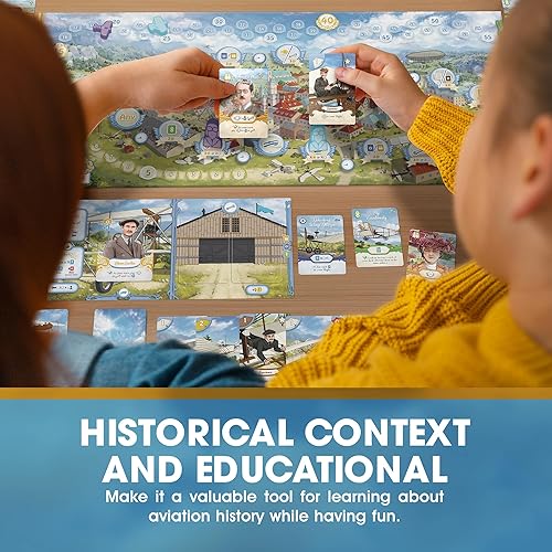 Miniatura 7 de First in Flight A Historical Aviation Board Game - Juego de mesa de estrategia para adolescentes, adultos y familias - Un juego de cartas de