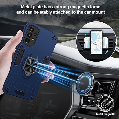 Miniatura 3 de Case Compatible with Samsung Galaxy A13 4G, with Screen Protector Tempered Glass, Shockproof Phone Case with Stand, Heavy Duty Personalised Case