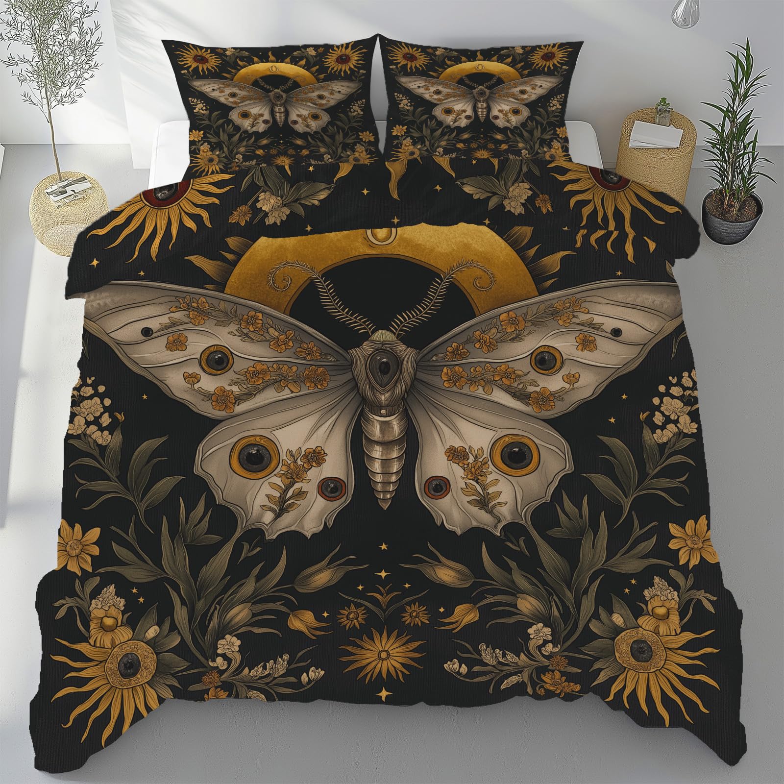 Parure de lit 240 x 260 cm en microfibre supérieure avec finitions soignées