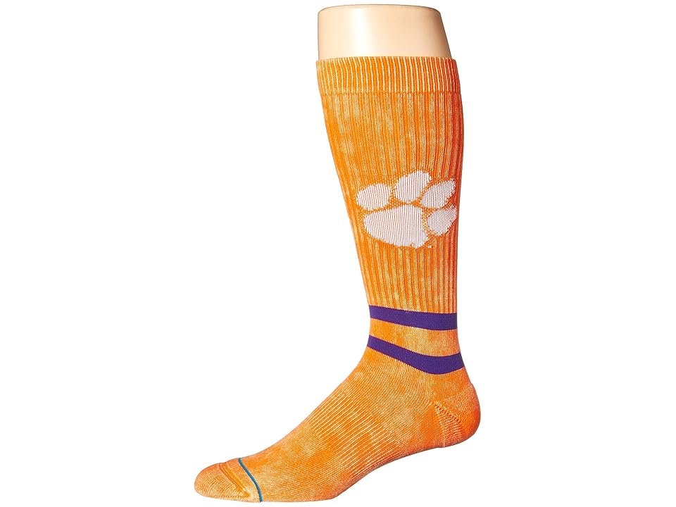 

Stance Clemson Retro Wash (Orange) Men's Crew Cut Socks Shoes