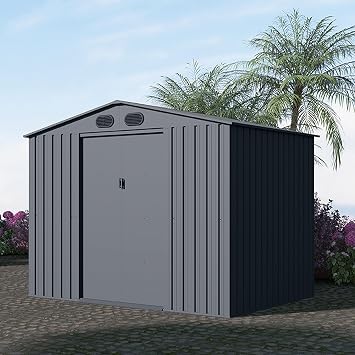 سقيفة معدنية للحديقة الصناعية من شيري - بريميوم 6x8