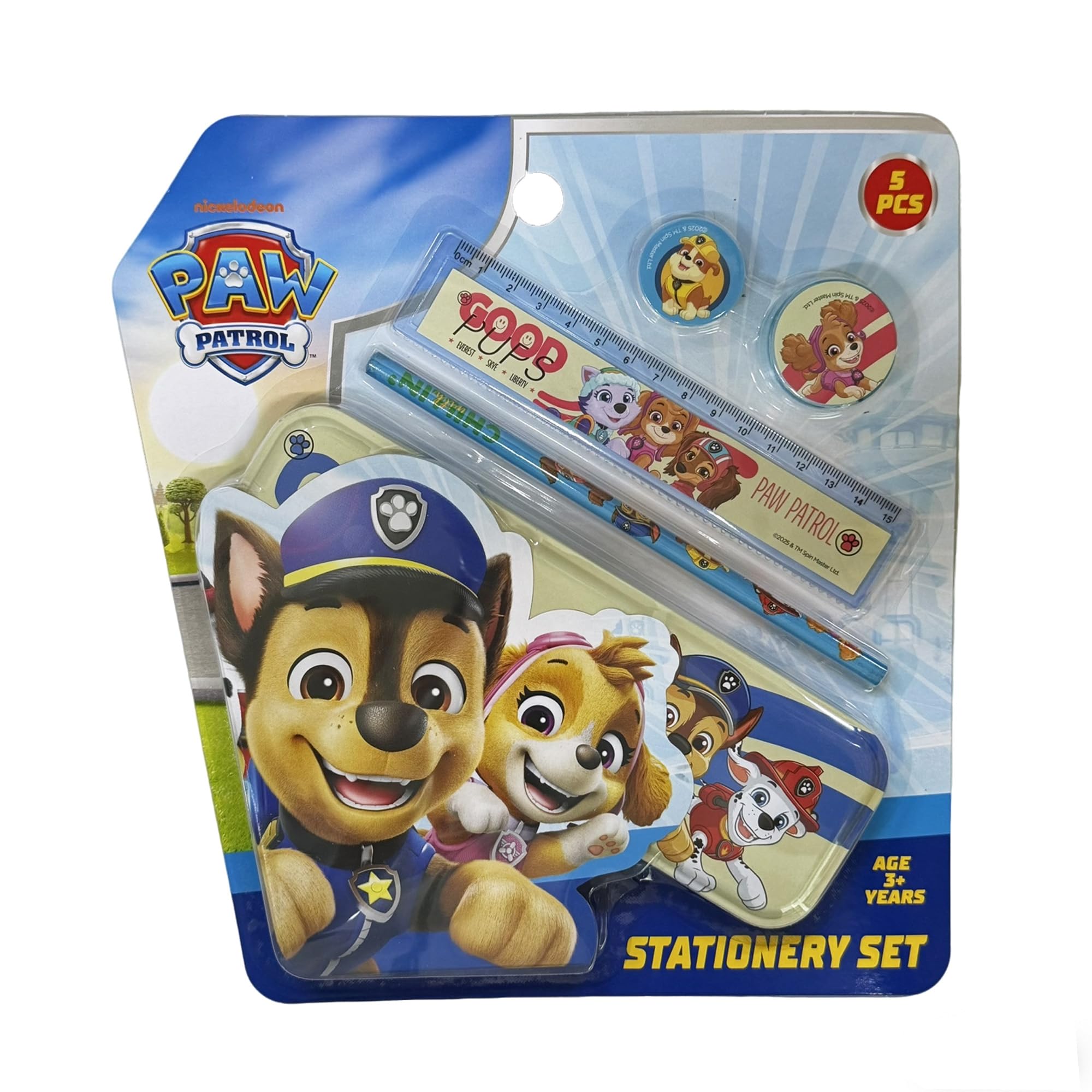 Paw Patrol Kids Stationery Combo 5 pcs – Pencil Box, Pen, Ruler kanjak Gifting and birthay Return Gift-image-31