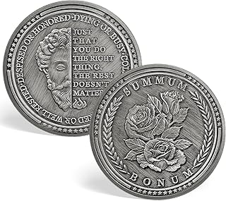 Summum Bonum Stoic Coin Reminder Token for Daily Stoic EDC Coin