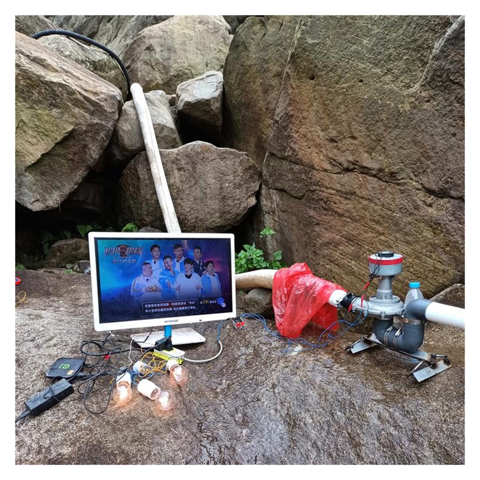 Micro generador hidroeléctrico 500 vatios 50 hz de alta potencia con monitoreo de TV Iluminación Computadora al aire libre,Herramientas mecánicas