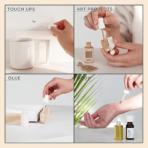 Miniatura 5 de soto Kit de retoque de pintura recargable vacía de 9 piezas para almacenamiento de pintura y retoques